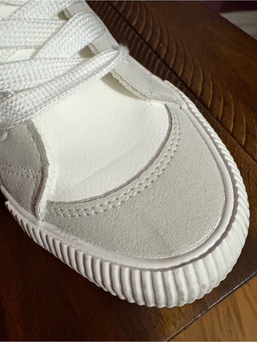 Rocket Dog White Sneakers with Sage and Tan Accents - Picture 6 of 8